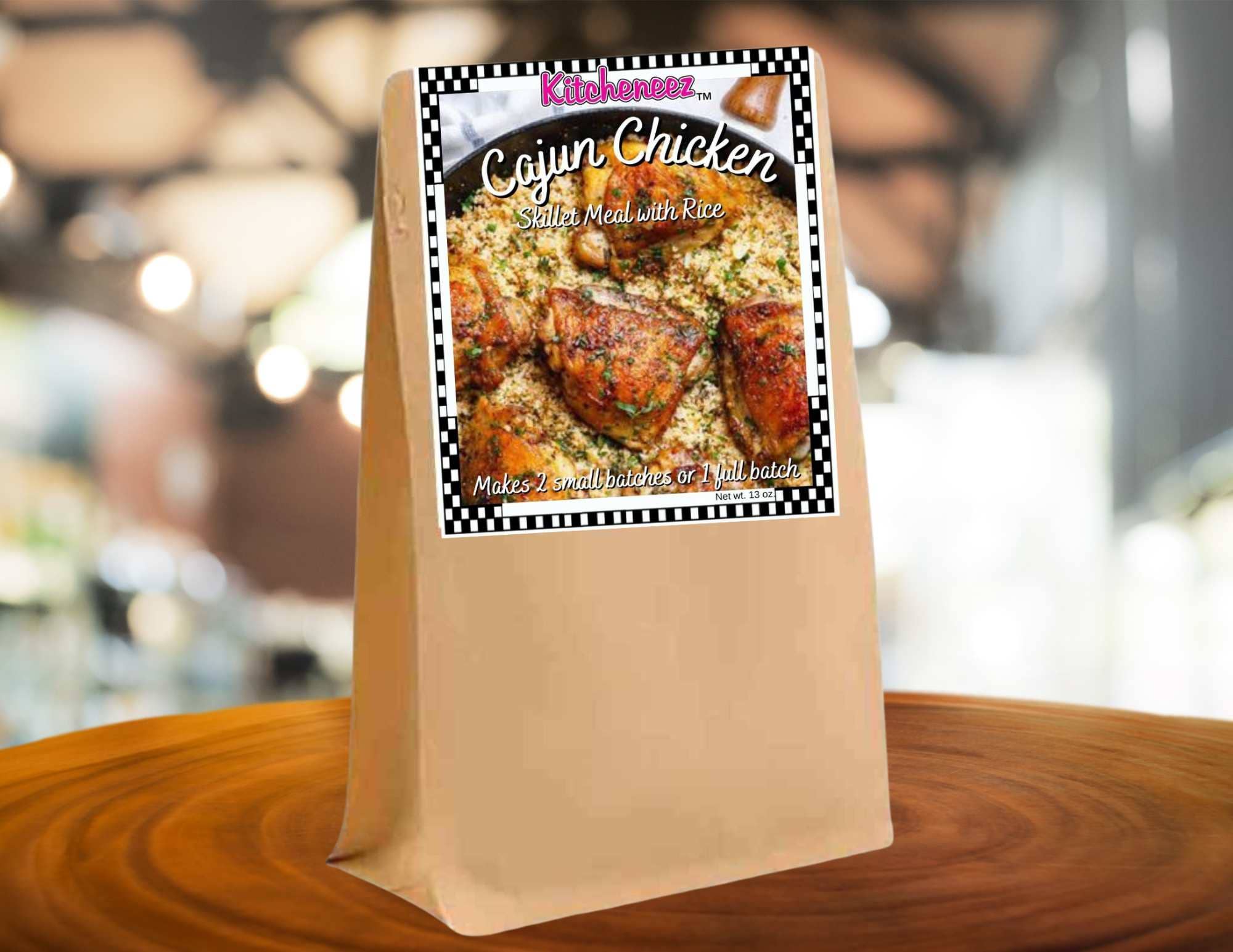 Cajun Chicken Skillet Meal Kit with Seasonings and Rice