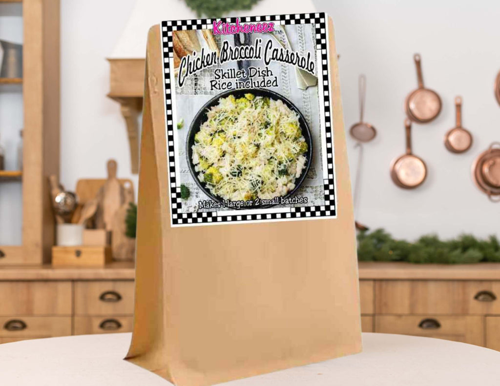 Chicken Broccoli Skillet Meal Kit with Seasoning and Rice