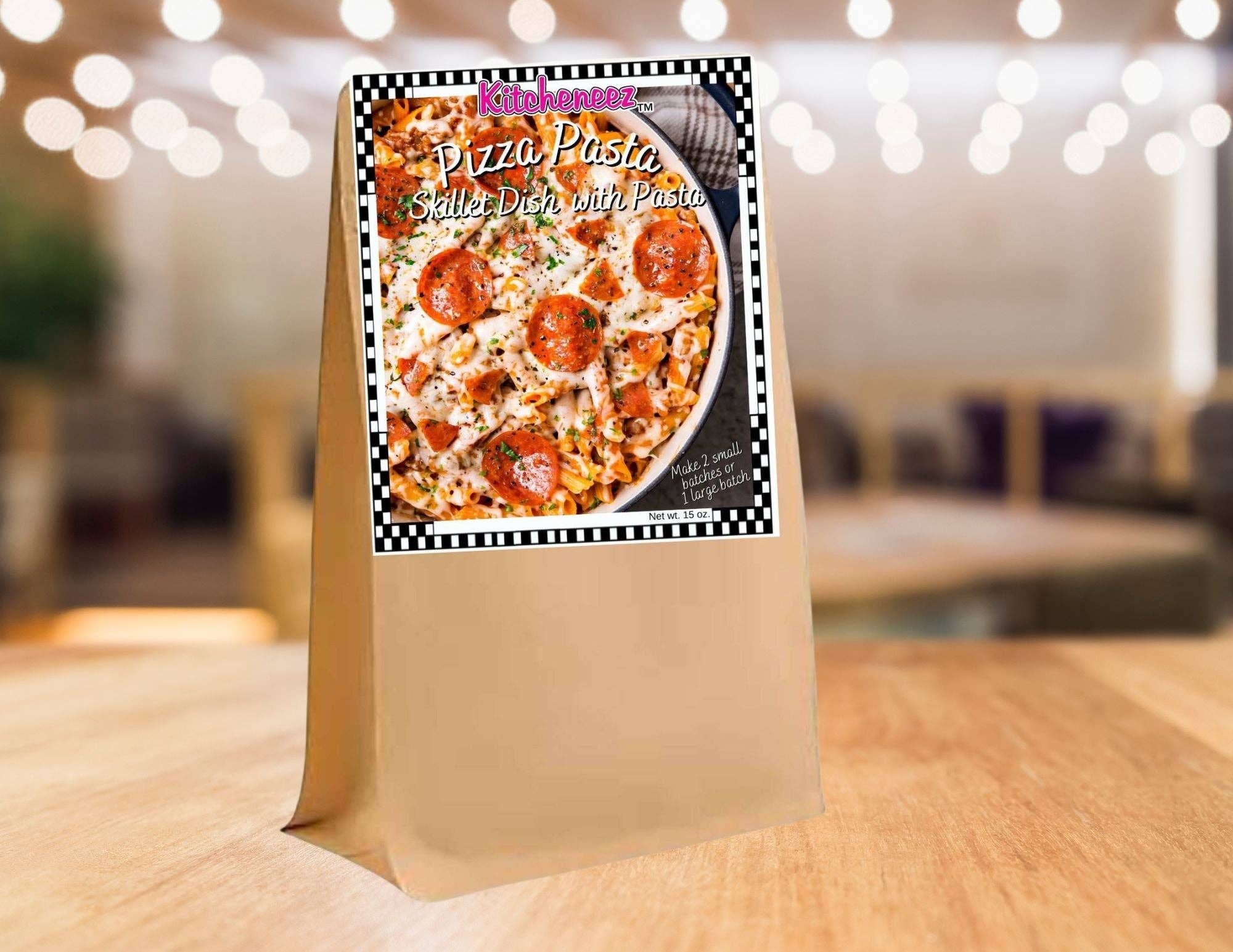 Pizza Pasta Skillet Meal Kit with Seasoning and Pasta
