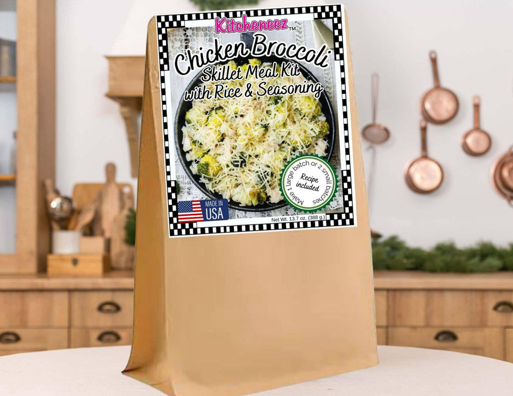Chicken Broccoli Skillet Meal Kit with Seasoning and Rice