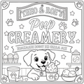Pup Creamery Coloring Sheet