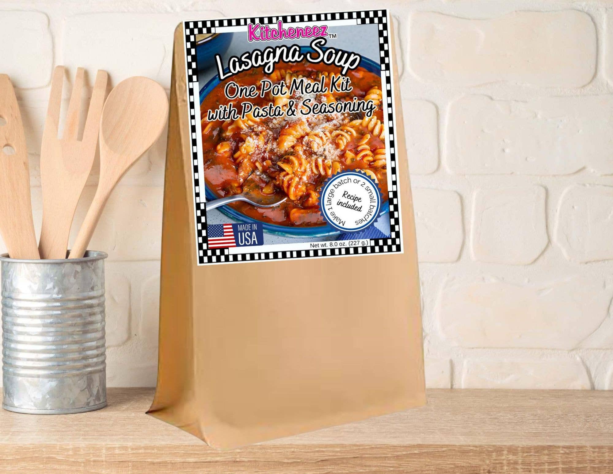 Lasagna Soup One Pot Dish Kit with Seasoning and Pasta