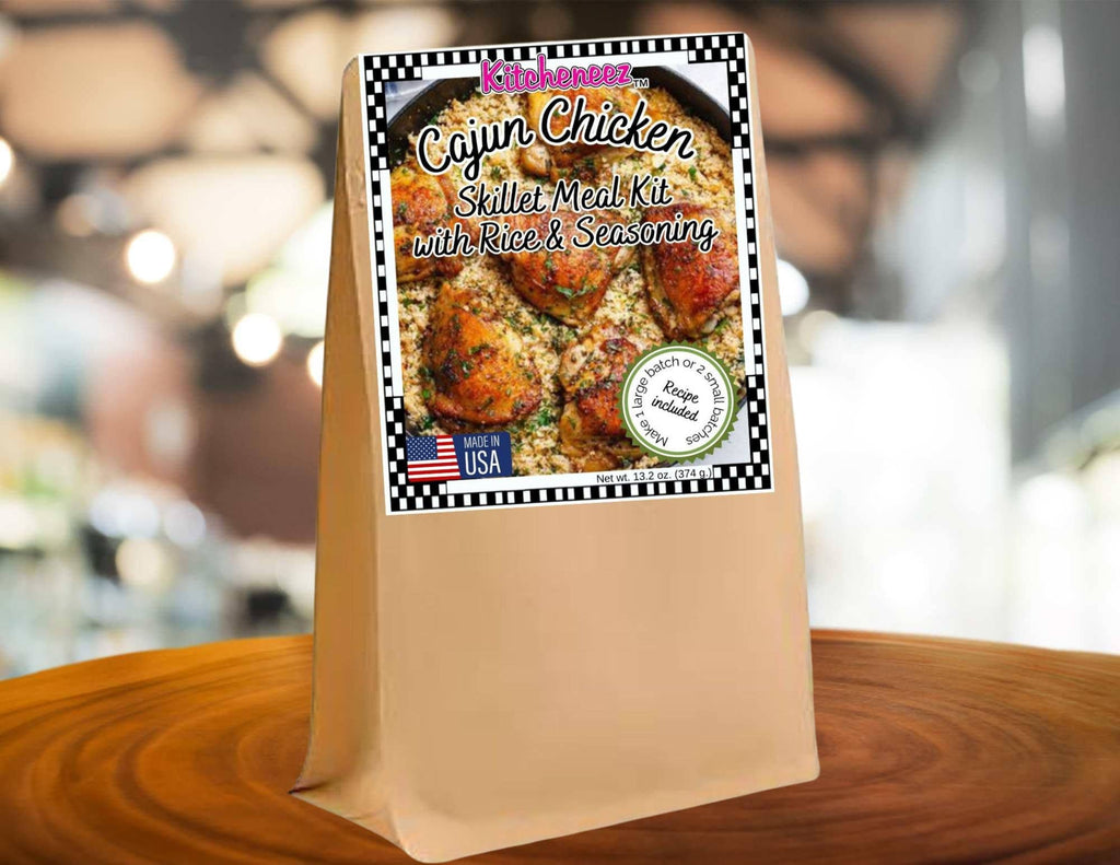 Cajun Chicken Skillet Meal Kit with Seasonings and Rice