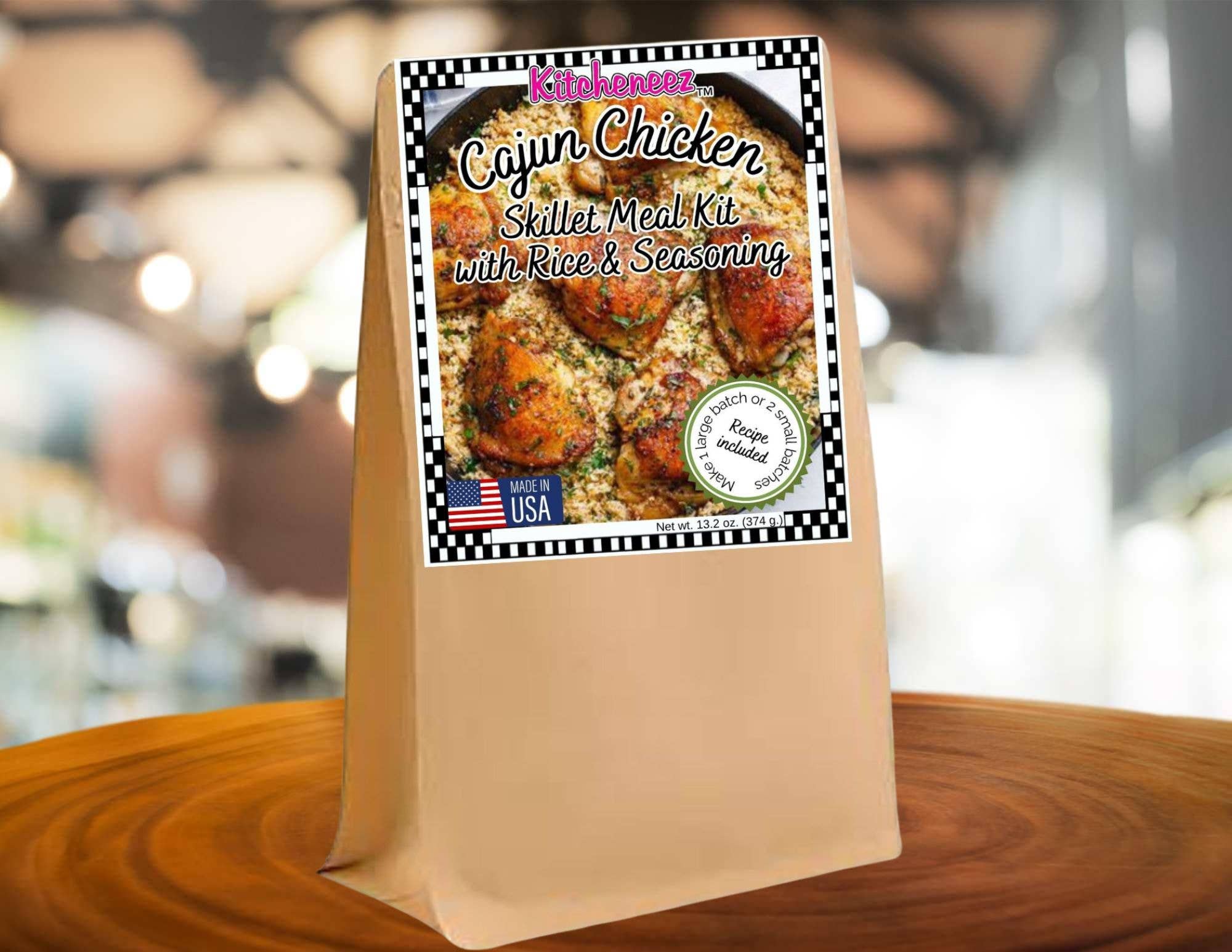 Cajun Chicken Skillet Meal Kit with Seasonings and Rice