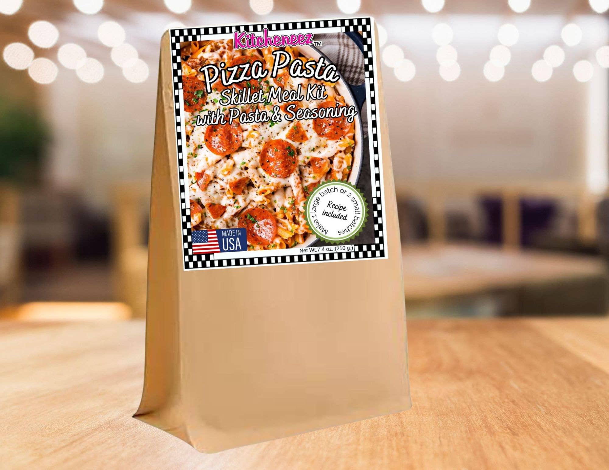 Pizza Pasta Skillet Meal Kit with Seasoning and Pasta