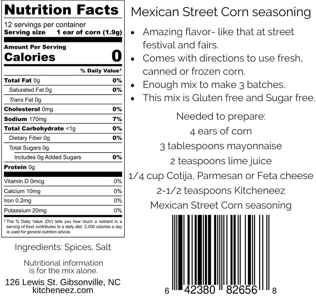 Mexican Street Corn Spice Seasoning