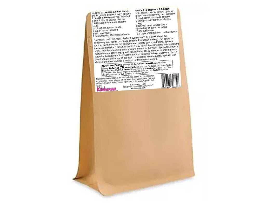Baked Ziti Dump 'n Bake Meal Kit with Seasoning and Pasta