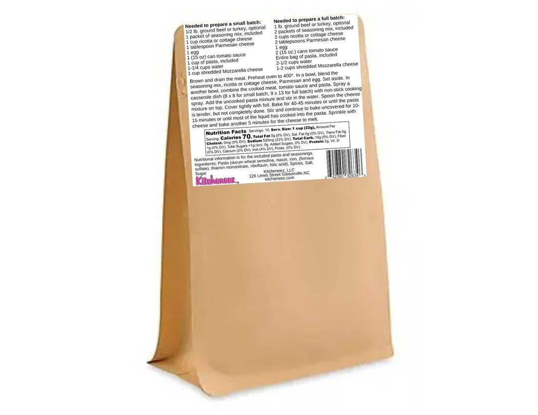 Baked Ziti Dump 'n Bake Meal Kit with Seasoning and Pasta