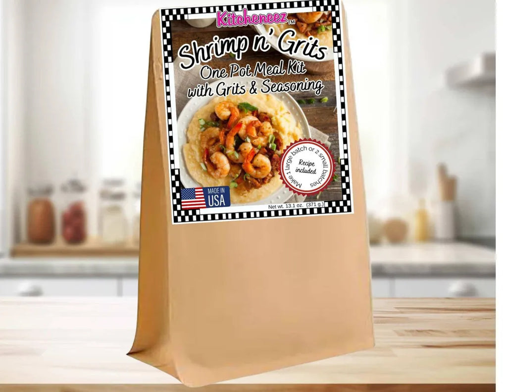 Shrimp and Grits One Pot Meal Kit with Seasoning and Grits